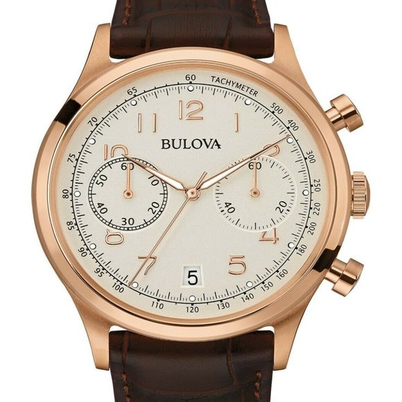 Sale! Bulova Brown Calendar 43mm Watch